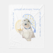 Westie Azul Boanoite com Vela