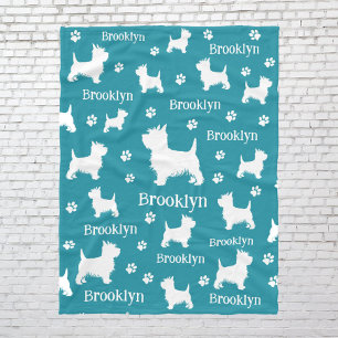 Cobertor De Velo Westie Blanket Personalizado Terrier West Highland