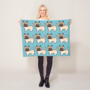 Cobertor De Velo Wheaten Cairn Terrier Cartoon Dog