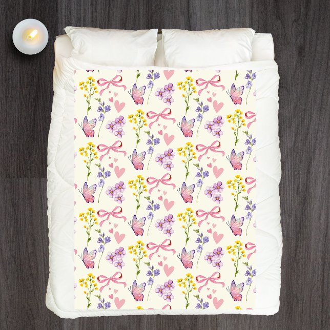 Cobertor De Velo Whimsflower Wildflower Fleece Blanket (Criador carregado)