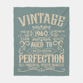 Cobertor De Velo whiskey de aniversário de vintage personalizado te