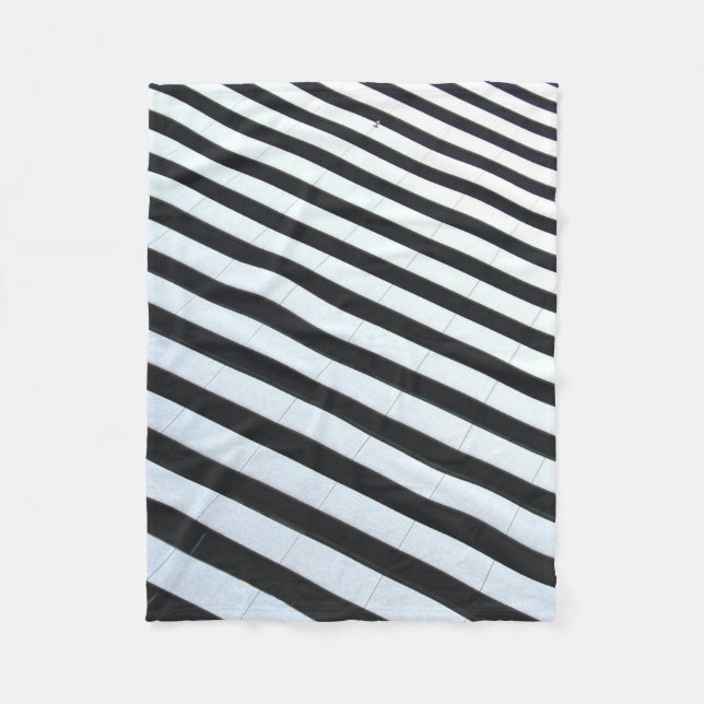 Cobertor De Velo White and black striped illustration (Frente)