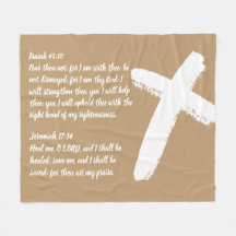White Cross Christian Prayer Blanket
