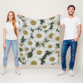 Cobertor De Velo White Daisies