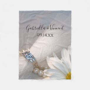 Cobertor De Velo White Daisy Elegance Wedding
