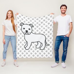 Cobertor De Velo White English Staffie - Boca-branca