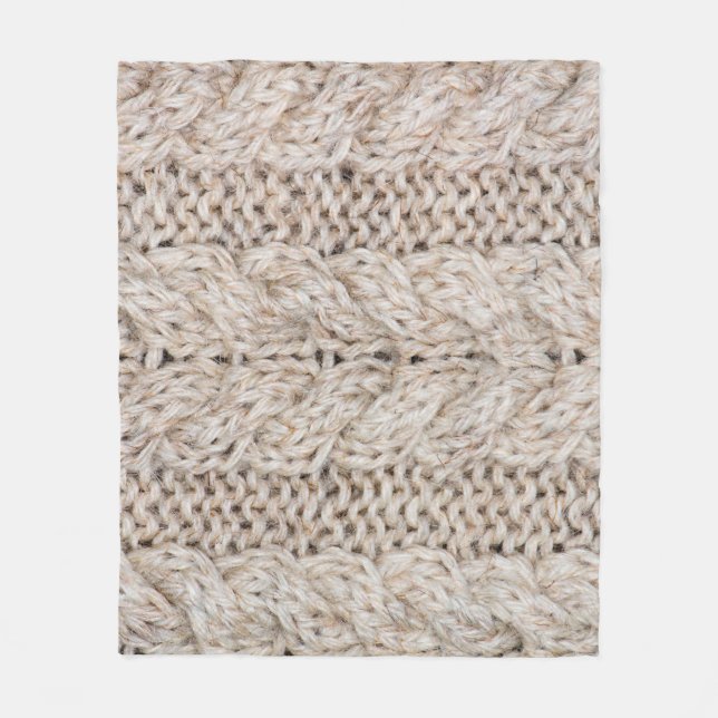 Cobertor De Velo White knitting wool texture background. (Frente)