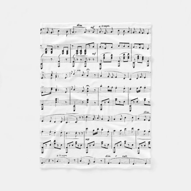 Cobertor De Velo White Sheet Music (Frente)
