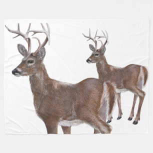 Cobertor De Velo White Tail Deer Buck