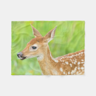 Cobertor De Velo White-Tailed Deer Fawn Minnesota