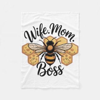 Cobertor De Velo Wife. Mom. Boss