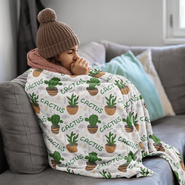 Cobertor De Velo Wild Cactus Pattern (Criador carregado)