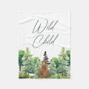 Cobertor De Velo Wild Child Fleece Blanket
