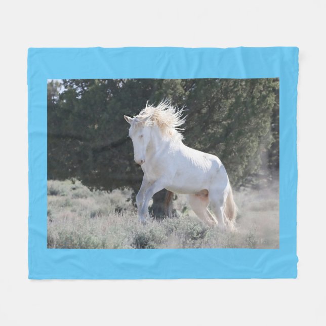 Cobertor De Velo Wild Stallion Survivent Fleece Blanket (Frente (Horizontal))