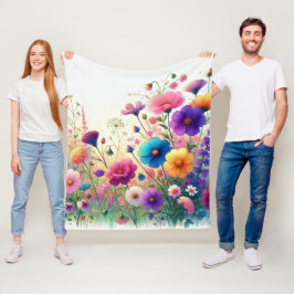 Cobertor De Velo Wildflower Rhapsody