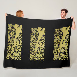 Cobertor De Velo Will Bradley Heraldic Lion