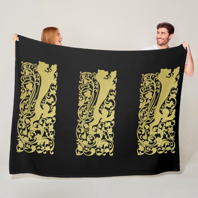 Cobertor De Velo Will Bradley Heraldic Lion (In Situ)