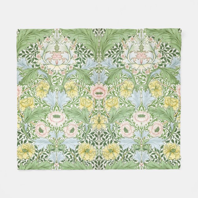 Cobertor De Velo Willam Morris Myrtle Garden Floral Classic (Frente (Horizontal))