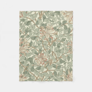 Cobertor De Velo William Morris Honeysuckle Green Floral