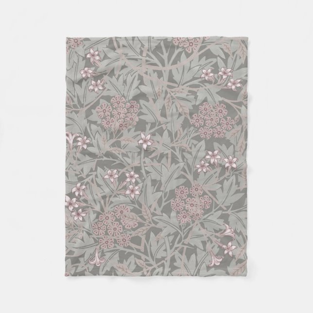 Cobertor De Velo William Morris Jasmine Flower Pattern (Frente)