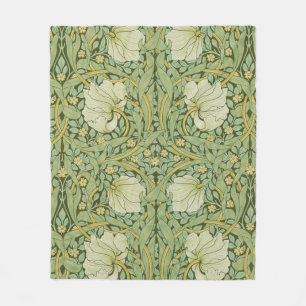 Cobertor De Velo William Morris Pimpernel Floral Blue Wallpaper