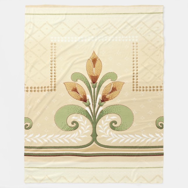 Cobertor De Velo William Morris Row de Lírios (Frente)