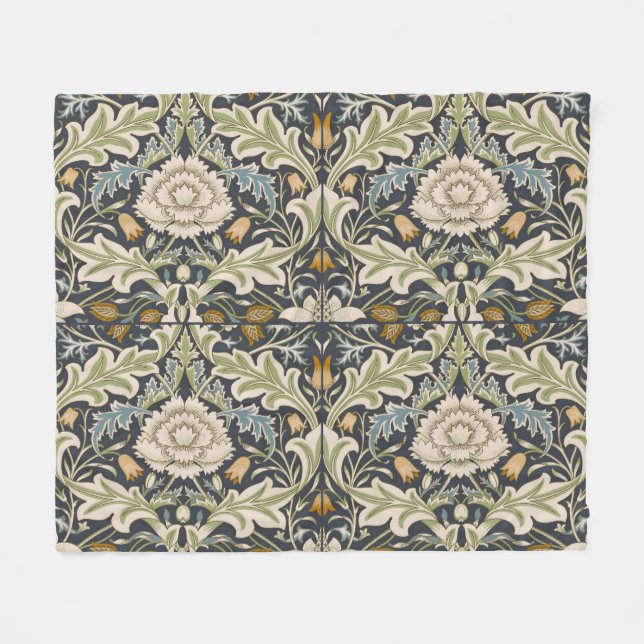 Cobertor De Velo William Morris Severn Floral Pattern Classic (Frente (Horizontal))