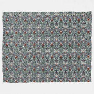 Cobertor De Velo William Morris Snakeshead Floral Clássica Botânica