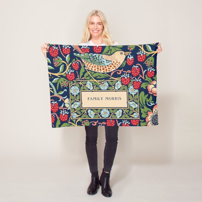 Cobertor De Velo William Morris Strawberry Thef Fleece Blanket (In Situ)