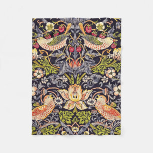 Cobertor De Velo William Morris Strawberry Thef Floral Art Nouveau