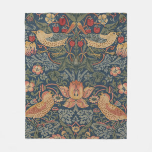 Cobertor De Velo William Morris Strawberry Theves Birds