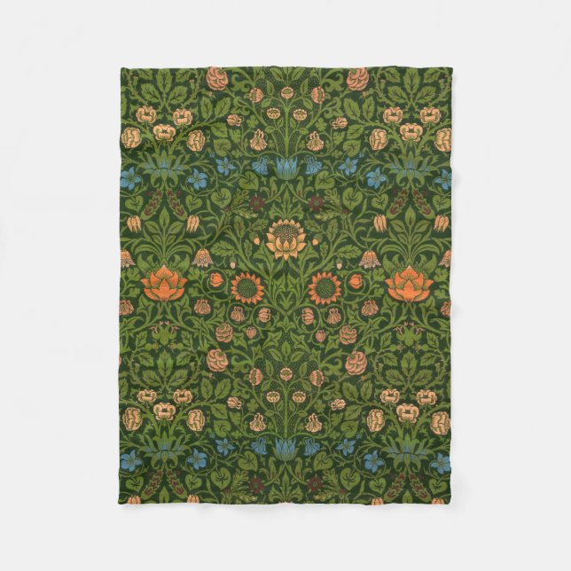 Cobertor De Velo William Morris Violet e Columbine Art Rug (Frente)