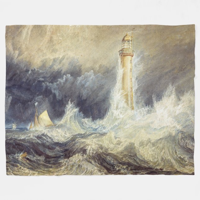 Cobertor De Velo William Turner - Farol de Bell Rock (Frente (Horizontal))