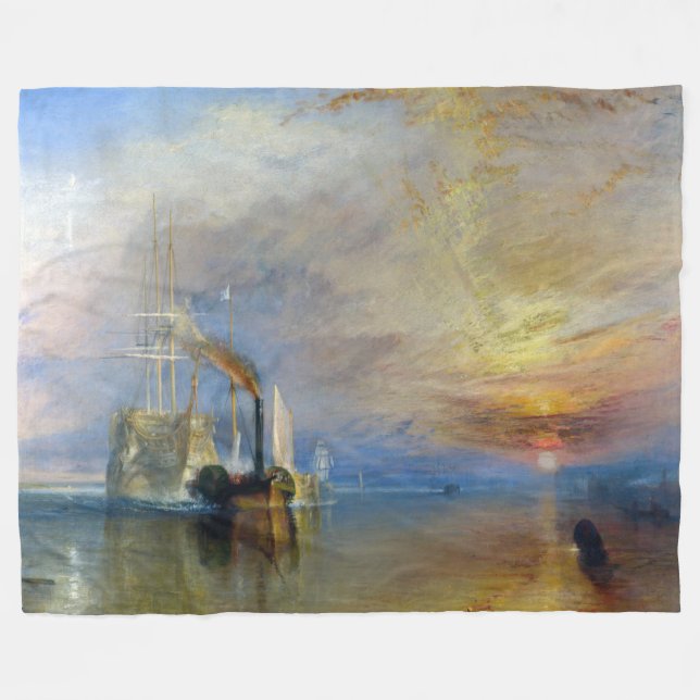 Cobertor De Velo William Turner - O Fighting Temeraire (Frente (Horizontal))