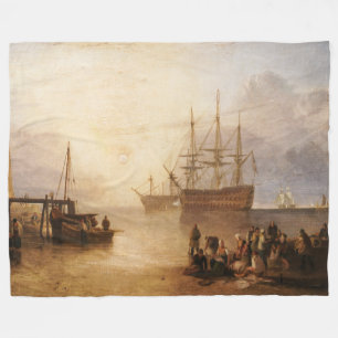 Cobertor De Velo William Turner - O Sol se Pondo Através do Vapor