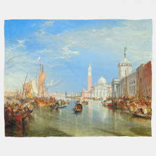 Cobertor De Velo William Turner - Veneza, A Dogana e San Giorgio