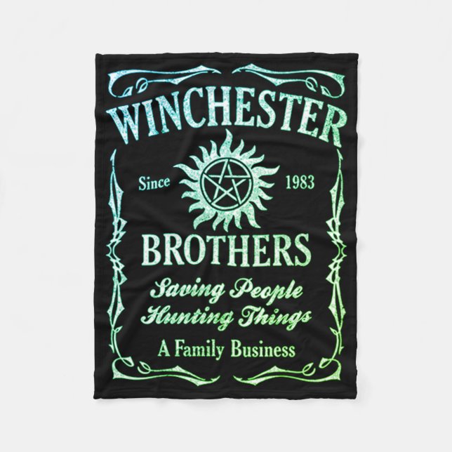 Cobertor De Velo Winchester Brothers Desde 1983 ( Leafgreen ) (Frente)