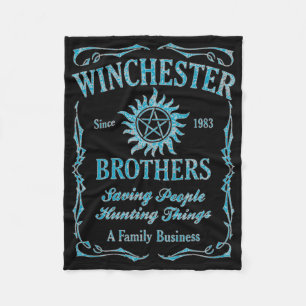 Cobertor De Velo Winchester Brothers Desde 1983 ( Light Blue )