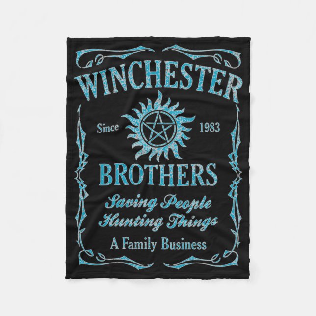 Cobertor De Velo Winchester Brothers Desde 1983 ( Light Blue ) (Frente)