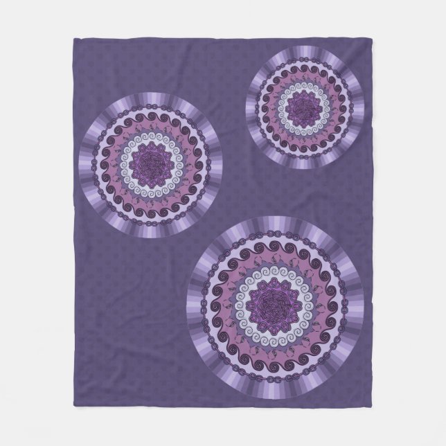 Cobertor De Velo Wind Mandala Fleece Blanket (Frente)