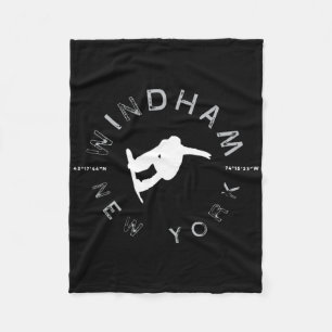 Cobertor De Velo Windham New York Vintage Retro Snowboard