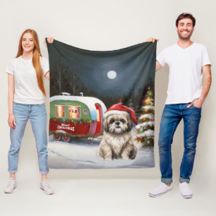 Cobertor De Velo Winter Havanese Caravan Christmas Adventure