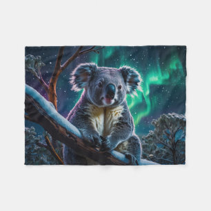 Cobertor De Velo Winter Koala e Southern Lights