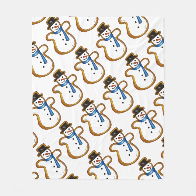 Cobertor De Velo Winter Snowman Christmas Hanukkah Holiday (Frente)