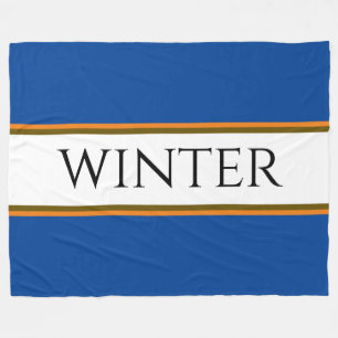 Cobertor De Velo WINTER Sporty Alpino Blue Orange Strips
