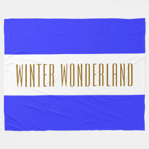 Cobertor De Velo WINTER WONDERLAND Real Blue Stripes