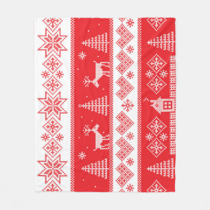 Cobertor De Velo Winter Wonderland: Vintage Seamless Design.