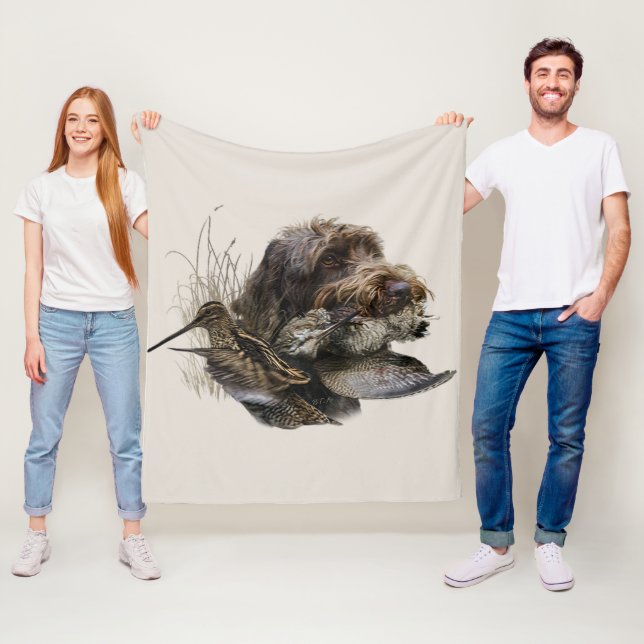 Cobertor De Velo Wirehaired Pointing Griffon, Caça a pau (In Situ)