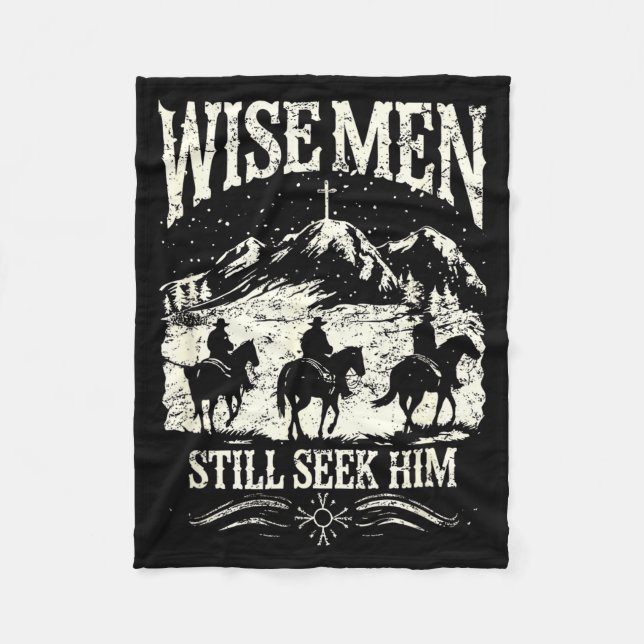 Cobertor De Velo Wise Men Still Seek Him Christian Christmas Jesus  (Frente)