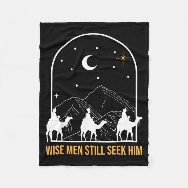Cobertor De Velo Wise Men Still Seek Him Nativity Scene Christian C (Frente)